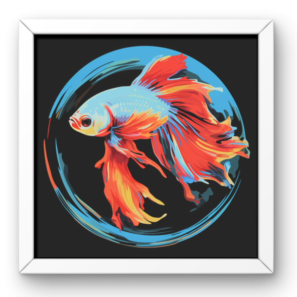 Vibrant Solitude: The Betta's Dance