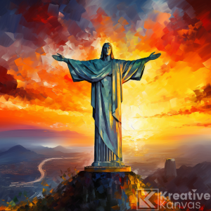 Divine Dusk: Embrace of the Redeemer