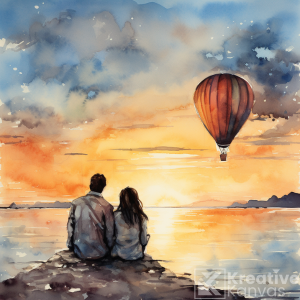 Sunset Sojourn: Embrace at Dusk