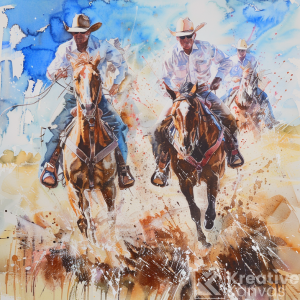 Rush of the Rodeo: Cowboys in Motion